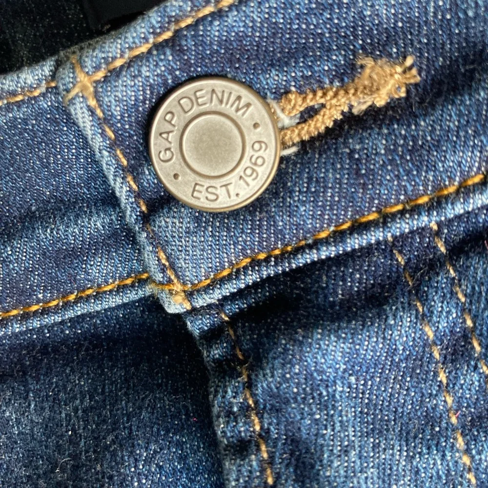 GAP Dark Blue Denim with Silver Button